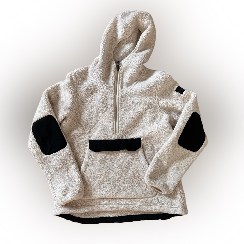The North Face Campshire Hooded Sherpa Cream Size Medium